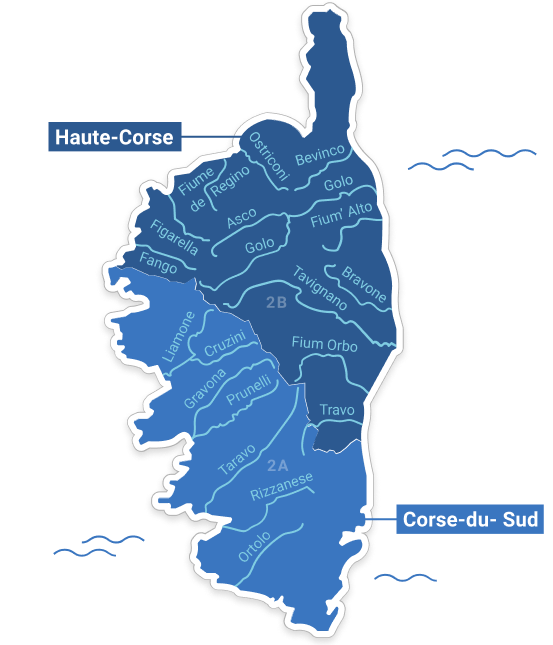 Carte du Bassin Corse